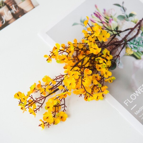 Kunstmatige Bloemen Tak Cherry Nep Planten Boeket Woonkamer Vaas Voor Thuis Bruiloft Decoratie Herfst