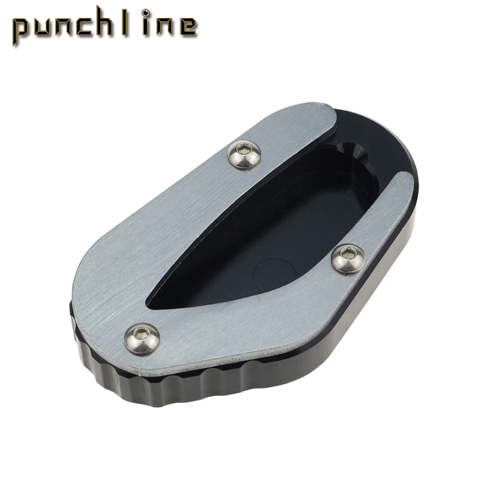 Fit Bonneville T120 T120 -2023 kickstand zijstandaard Voor TRIUMPH Bonneville T100 -2023 stand uitbreiding vergroter pad: GRIJS