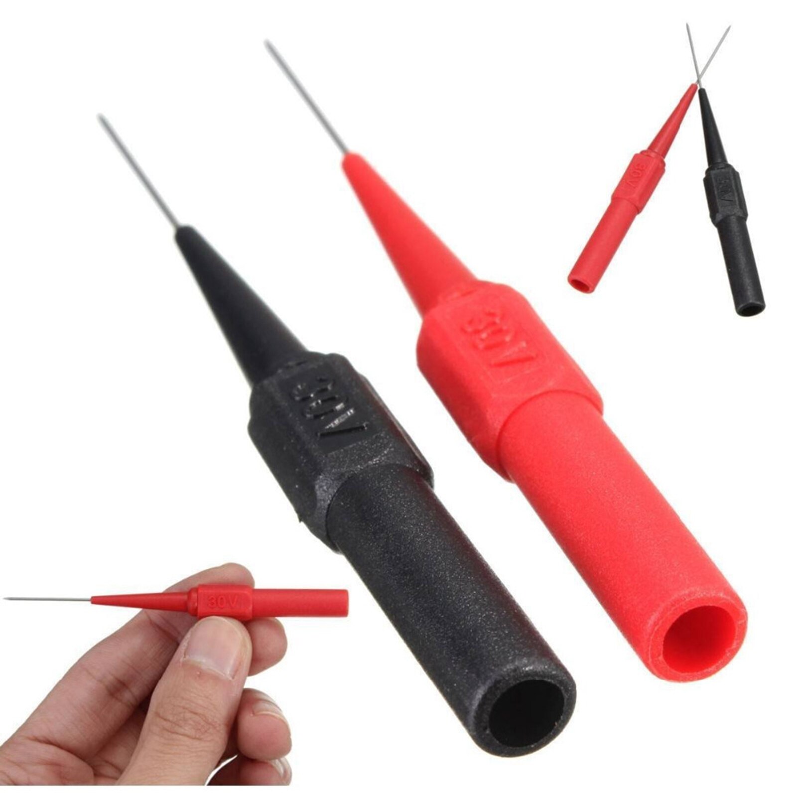 10Pcs Test Probe Measuring Device Multimeter Clamp Test Probe Test Lead Test Probes Multimeters Parts