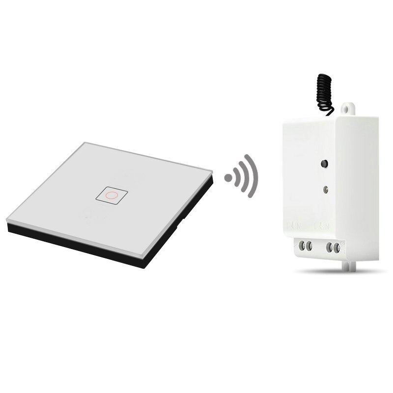 RF433 Smart Switch Remote Control Receiver 1/2/3 Gang Home Appliance Renovation Wireless RF Remote Control Switch