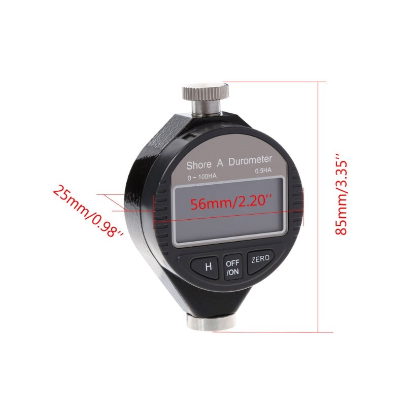 Digital Durometer Shore A Tester Rubber Hardness Meter 0~100HA For Plastic Leather Wax