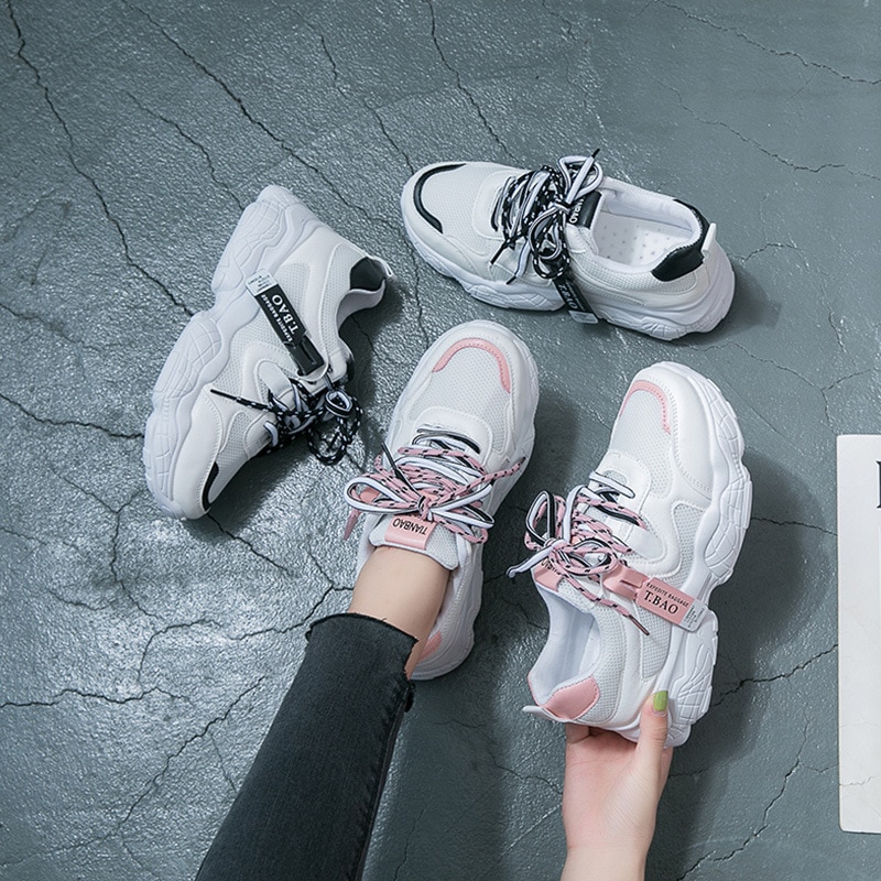 Vrouwen Casual Schoenen Trainers Persoonlijkheid Mand Zomer Sport Schoenen Chaussures Femme Espadrilles Platform Sneakers