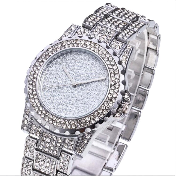 Kristallen dameshorloges, quartzhorloge voor dames, casual polshorloge met strass, reloje mujer relogio feminino dameshorloge