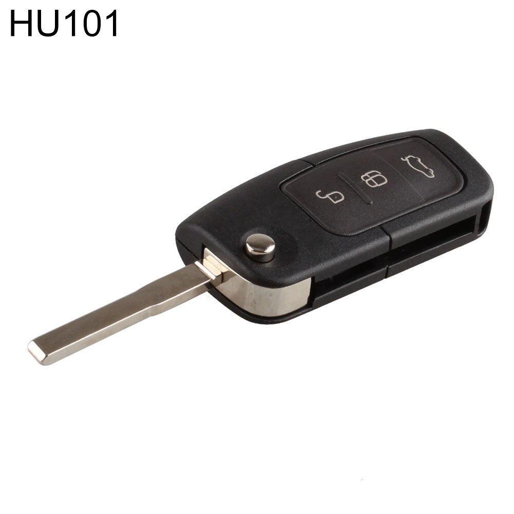 3 Buttonss Remote Flip Folding Autosleutel Fob Shell Cover Voor Ford Focus Mondeo: HU101 Blade