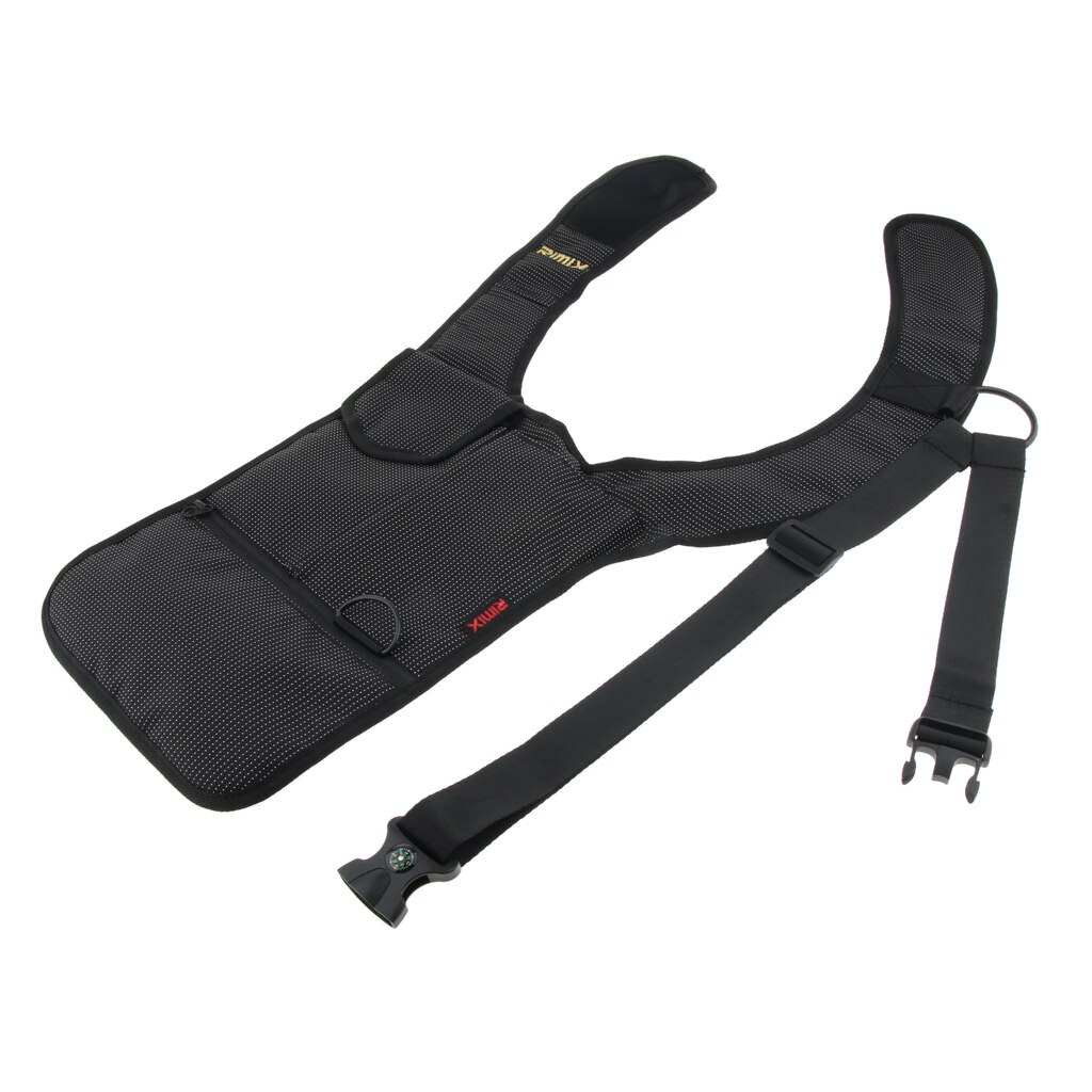 Bolso de hombro oculto antirobo con bolsillo de nailon para teléfono Mp3, bolsa de almacenamiento para hombres y mujeres: Black 2-Left 