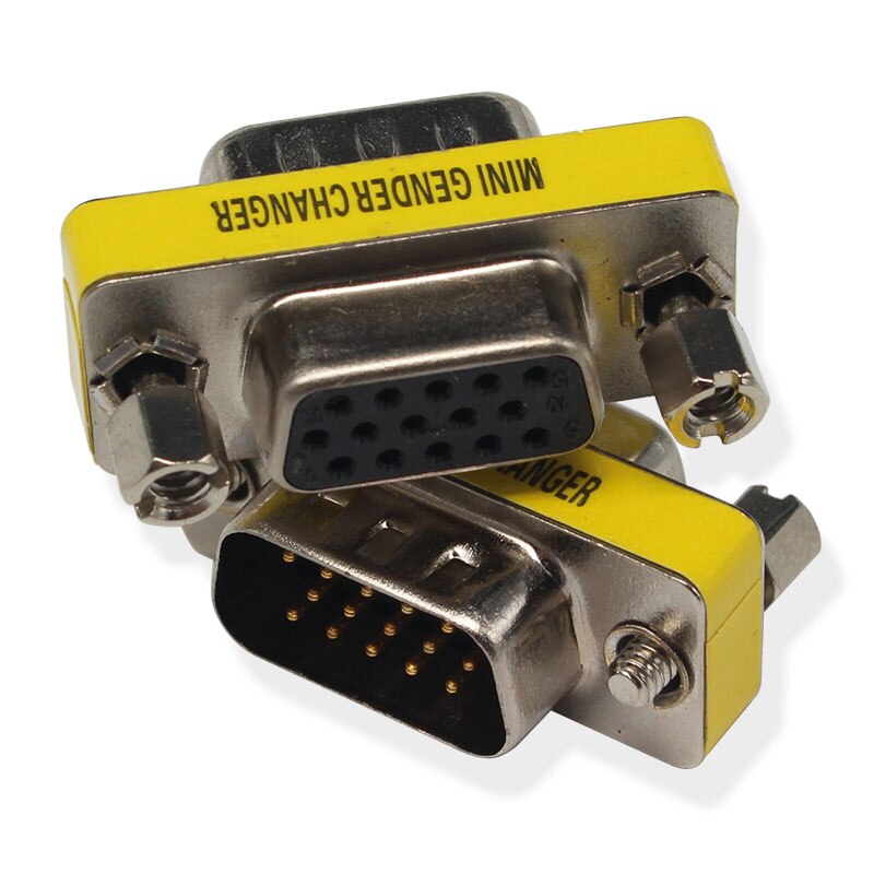 VGA Adapter Male to VGA Female Mini Gender Changer For PC TV Notebook Monitor STB Projector DVD
