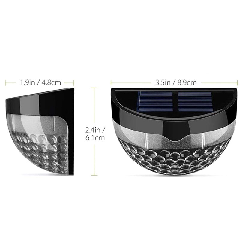 Solar Hek Verlichting, Decoratieve Verlichting Led Tuinverlichting, Waterdicht Zonne-verlichting Draadloze Outdoor Verlichting Voor Patio, hek, Tuin,