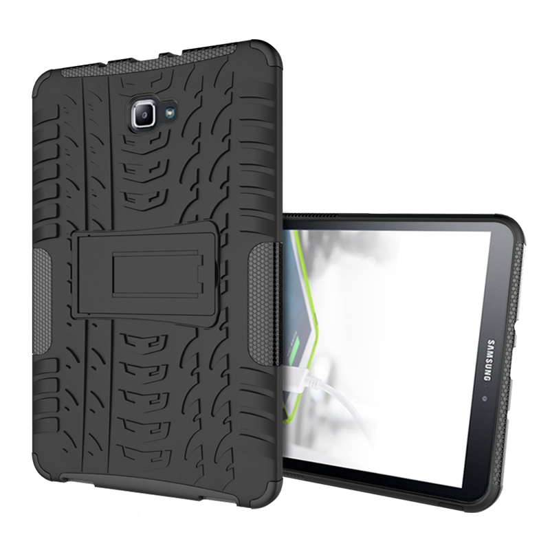 Coque pour Samsung galaxy Tab A6 SM-T580 TAB A SM-T585, étui en TPU + PC pour tablette T580, 10.1,: Black