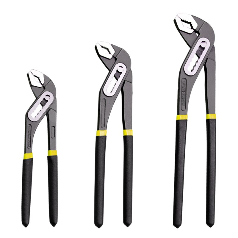 8" 10" 12" water pump pliers quick release plumbing pliers straight chin groove joint tool