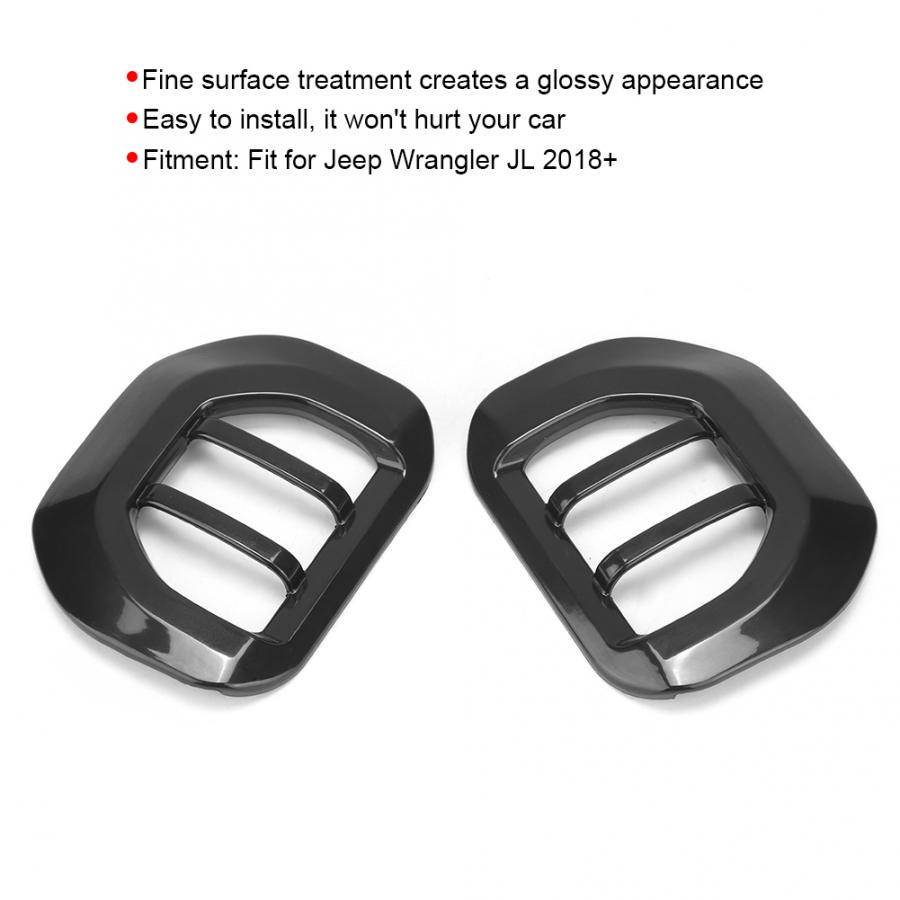 Black Car Rearview Mirror Turn Signal Light Decor Accessory Fit for