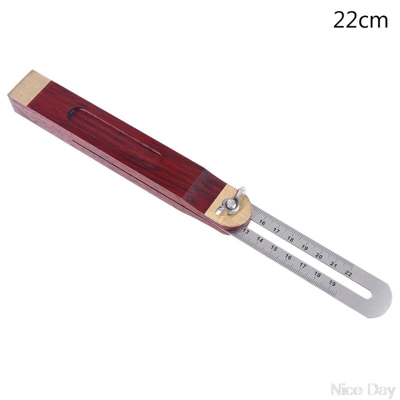 Sliding T Bevel Gauge Adjustable Carpenter Stainless Steel Ruler Angle Finder Ju04 20: 22cm