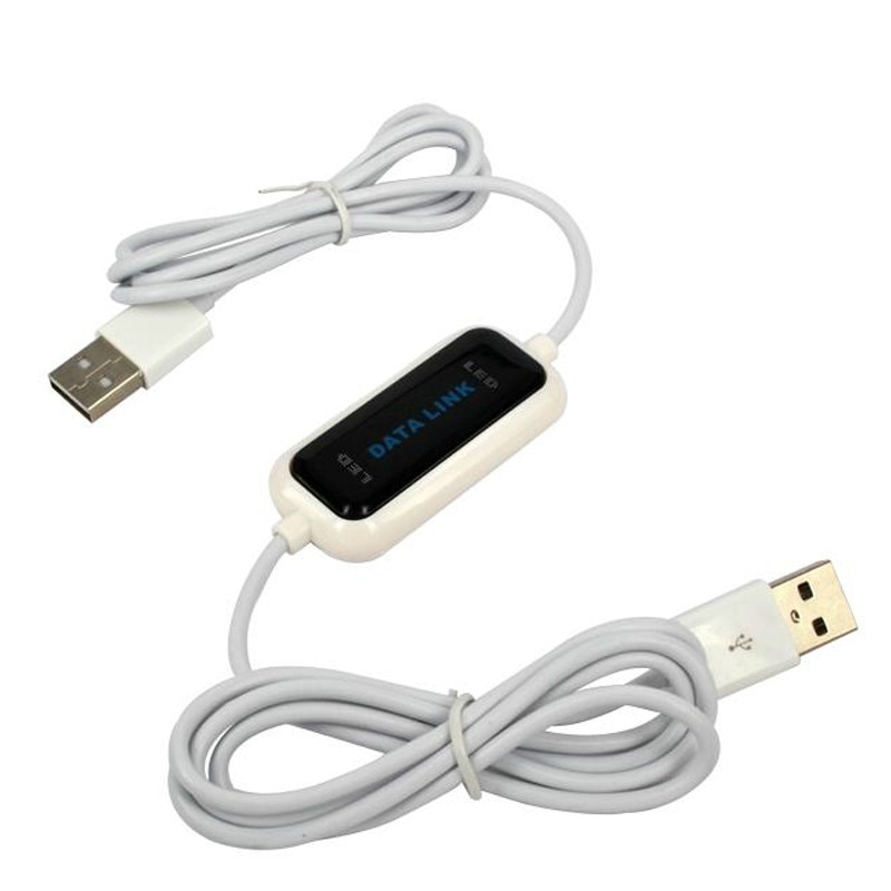 USB PC Zu PC Online Teilen Sync Link Net Direkte Daten Datei Transfer Brücke LED Kabel Einfach Kopie Zwischen 2 computer