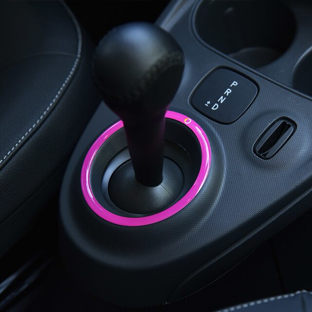 Adesivo decorativo per pannello cambio modifica auto per la nuova Mercedes Smart 453 Fortwo Forfour accessori auto Styling interno: rose Red
