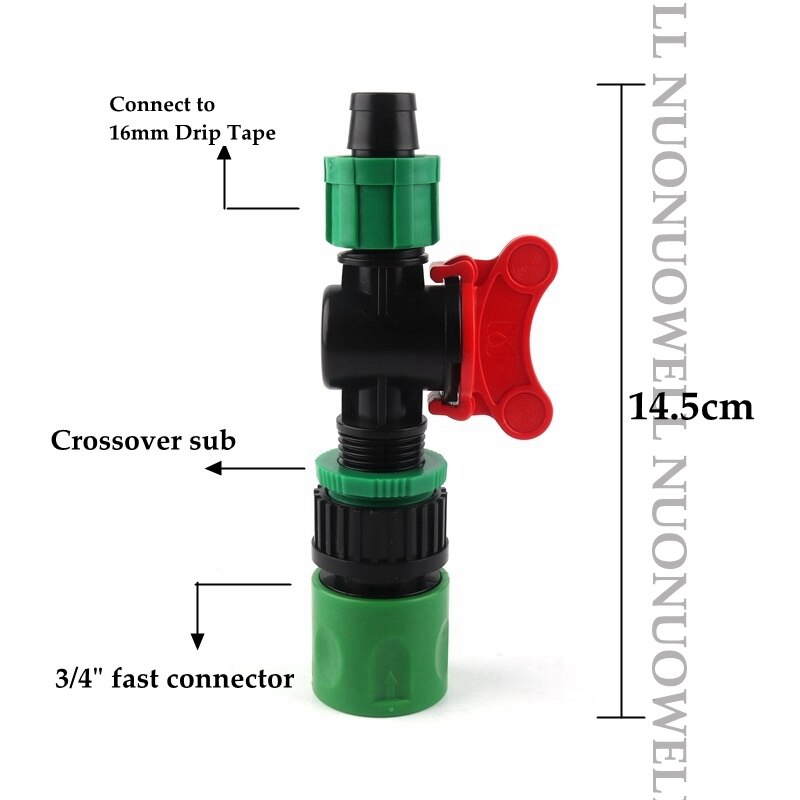 2 Stuks 16Mm Drip Tape Slang Connector Tuin Quick Connector Tuin Water Slang Adapter Connector Slang End Connector