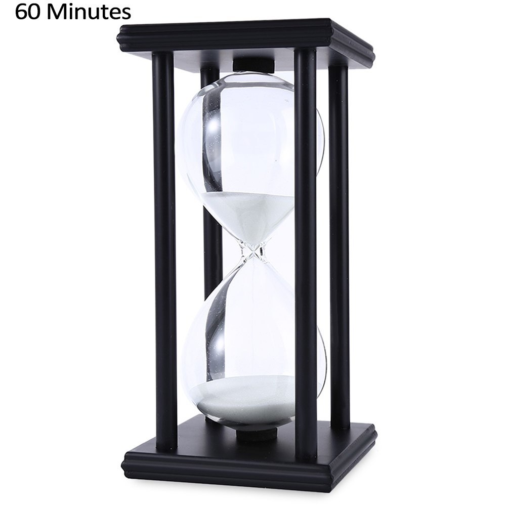 60 Minutes Hourglass Sand Timer for Kitchen School Modern Wooden Hour Glass Sandglass Sand Clock Tea Timers Home Decoration