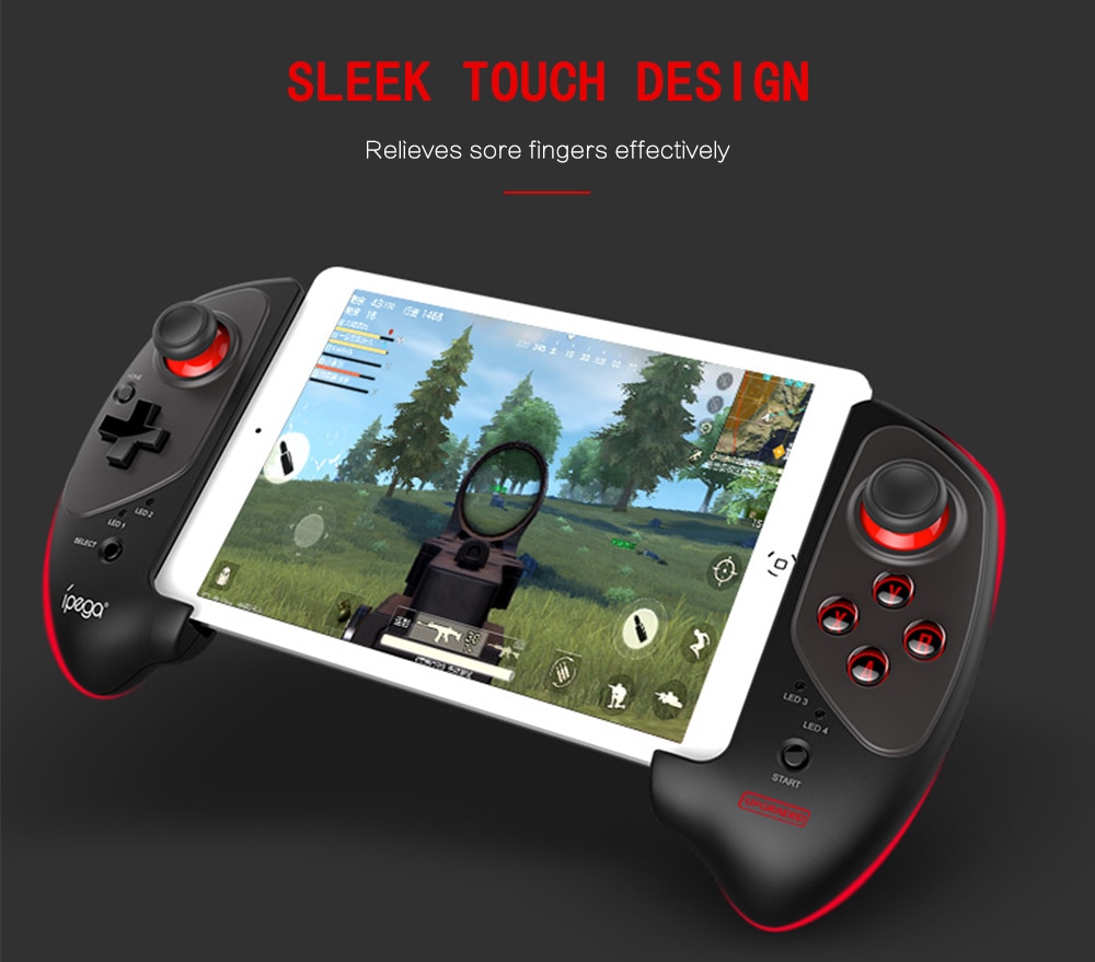iPEGA PG-9083S rouge chauve-souris Bluetooth manette Bluetooth 4.0 toucher rotation de 360 degrés pour iOS/Android/PC/WIN