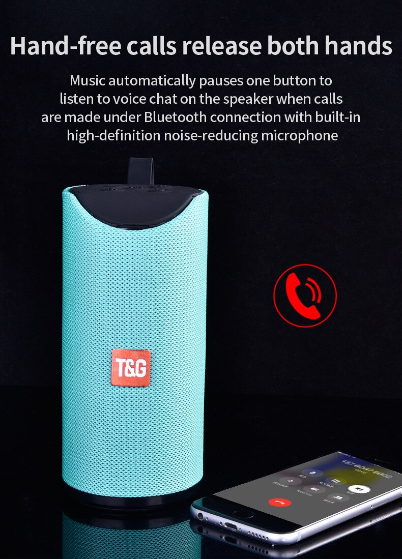 TG113 Bluetooth Speaker Portable Speaker Wireless Outdoor Sports Waterproof Subwoofer Audio Stereo Music Surround Sound