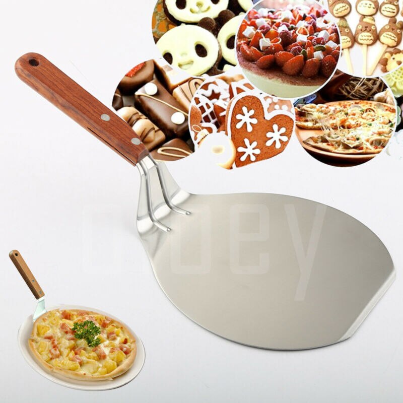Thuis 13 ''Rvs Pizza Schil Schop Spatel Cake Lifter Paddle Bakplaat 1PCS