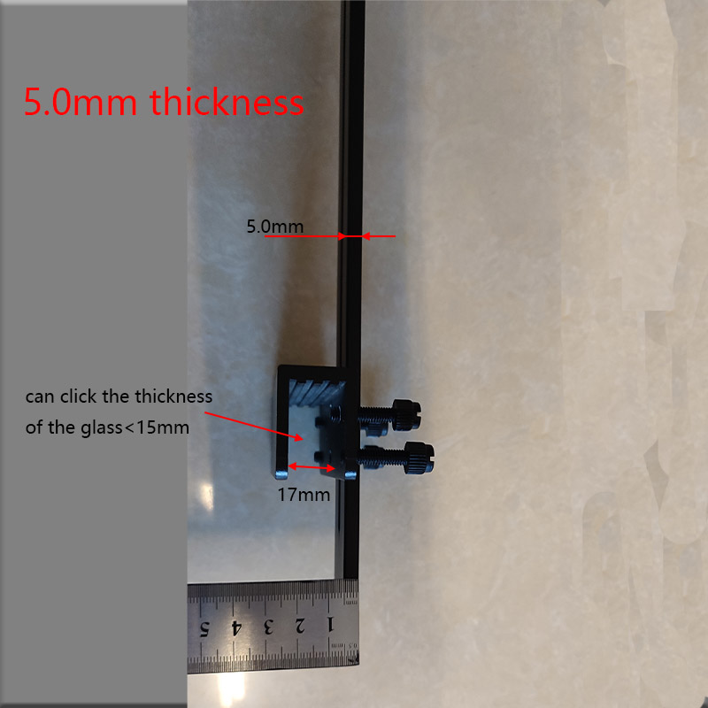 Soporte de luz para acuario de 2,8 \ 5,0mm, aleación de aluminio, soporte de lámpara para pecera a prueba de herrumbre, soporte de luz, estante colgante para candelabro de acuario