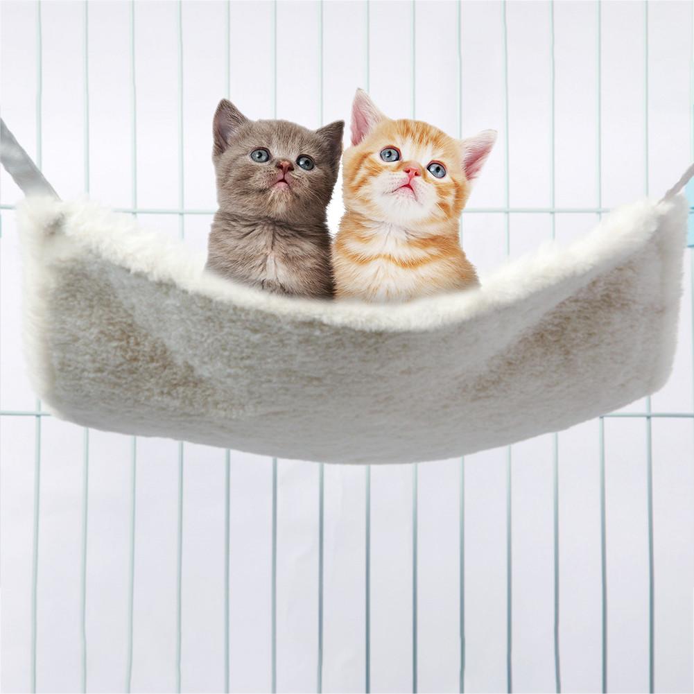 Kattekat varm hængende kattesengemåtte blød kat hængekøje vinterhængekøje kæledyrs killingsbur sengedæksepude s / m / l