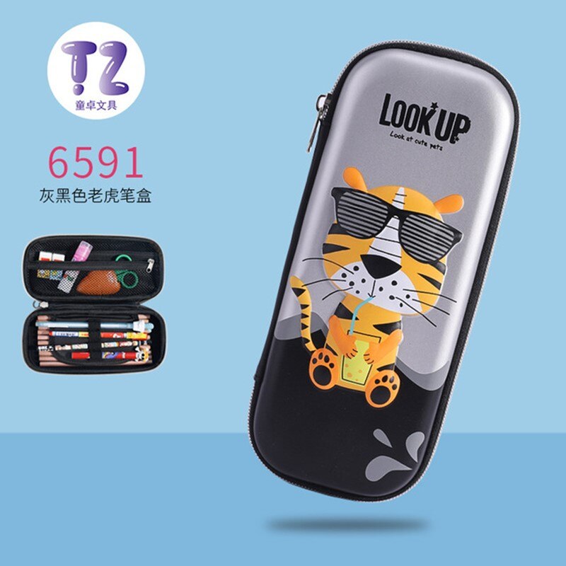 Kawaii Grote Capaciteit Eva School Cartoon Potlood Gevallen Creatieve Leuke Student Pen Zak Doos Pouch Kantoorbenodigdheden Briefpapier