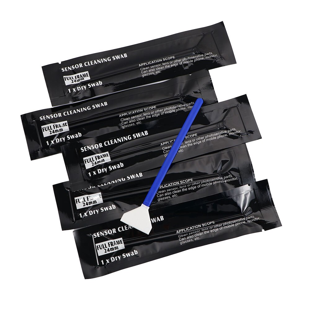 10pcs 16mm/24mm Cleaner Swab Sensor Cleaning Kit Cleaner Swab Ultra for Digital Camera's CCD or CMOS Sensor Dust-Free Durable