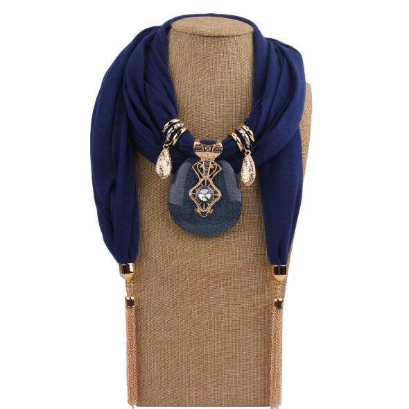 Écharpe à chaîne pour femmes, bijoux à la , collier, écharpe à pendentif, Foulard de tête, Hijab pour femmes, accessoires: style1973-6