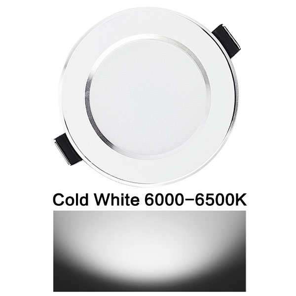 Led downlight naturlig hvid forsænket køkken badeværelse lampe 220v 230v 5w 7w 9w 12w led down lys varm hvid kølig hvid: Kold hvid 6000k / 7w