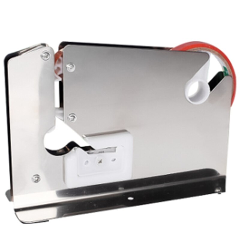 Stainless Steel Supermarket Bag Sealing Machine Food Packaging Fruit Shop Packer Portable Tape Cutter Dispenser: Default Title