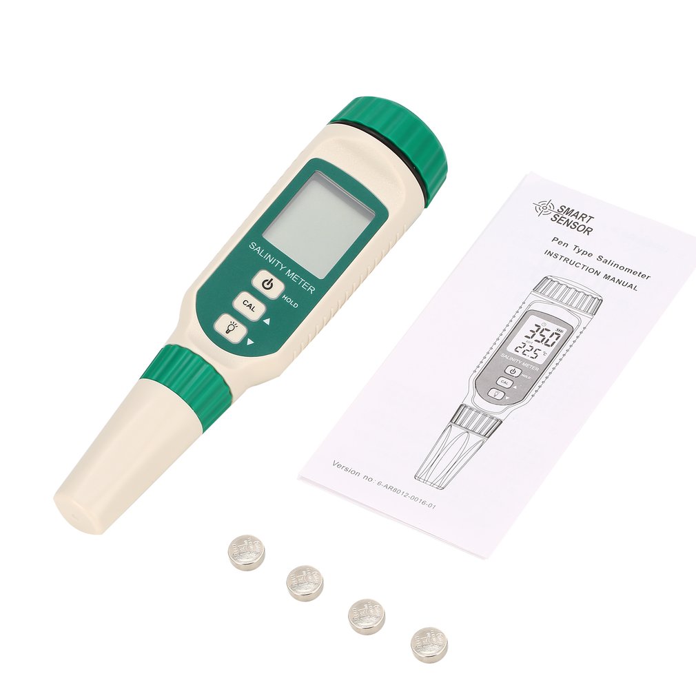 SENSOR inteligente Digital de salinómetro, probador de salinidad, pluma, medidor de contenido de sal y bebidas, ATC, portátil, medición de agua de mar