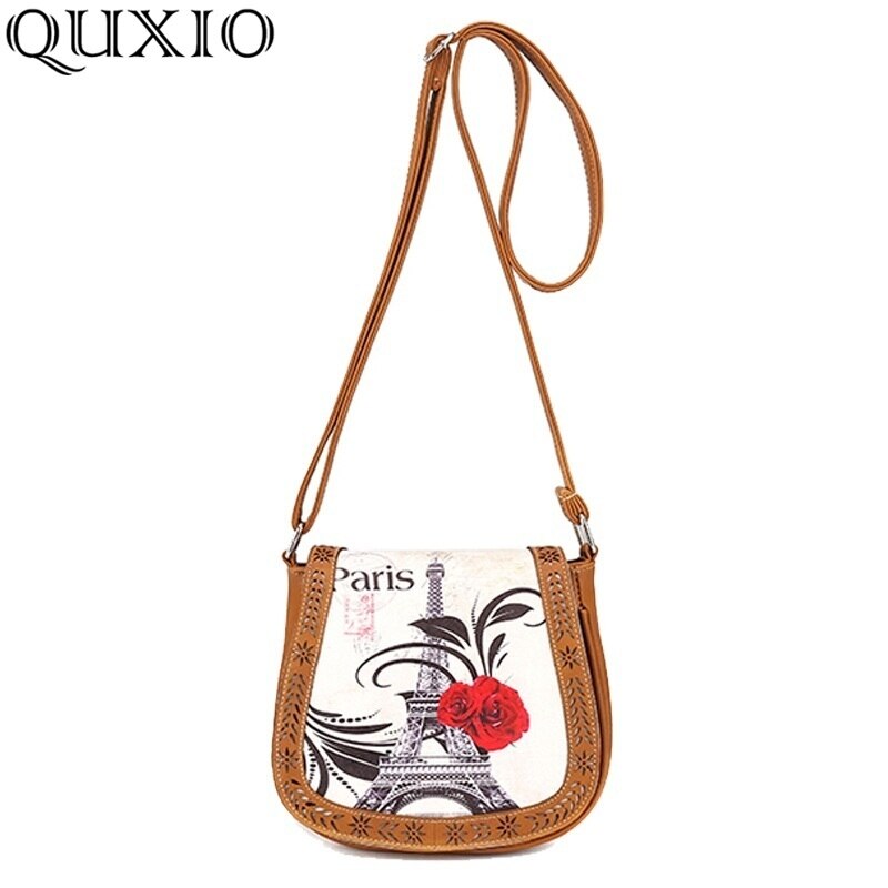 Eiffelturm Stile Frau Leder Messenger Taschen Vintage Schulter Taschen Luxus Handtaschen Frauen Shell Tasche Bolsa Feminina WW178Z