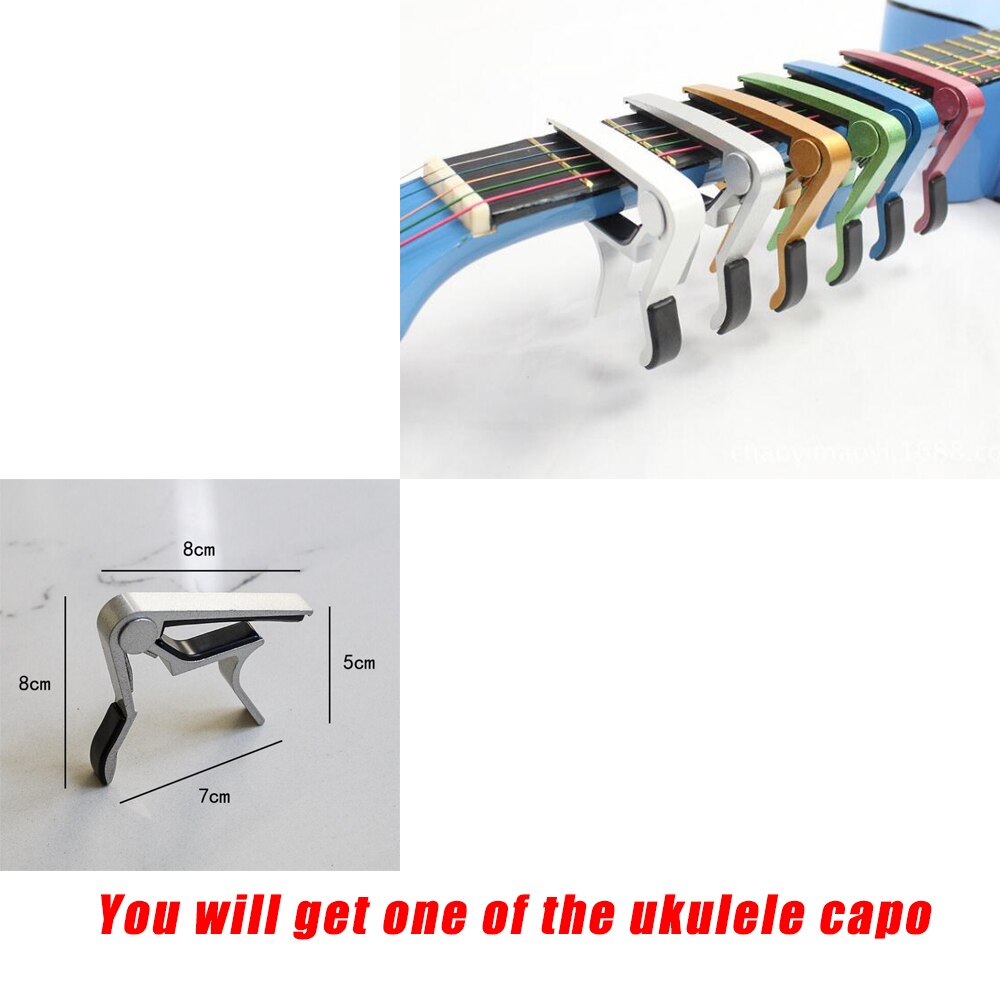 21 Inch Ukulele Hawaii Guitar Mini Guitar Ukelele Sets Bag Capo Strap Picks Kit Music for Kids 14 color UK001A