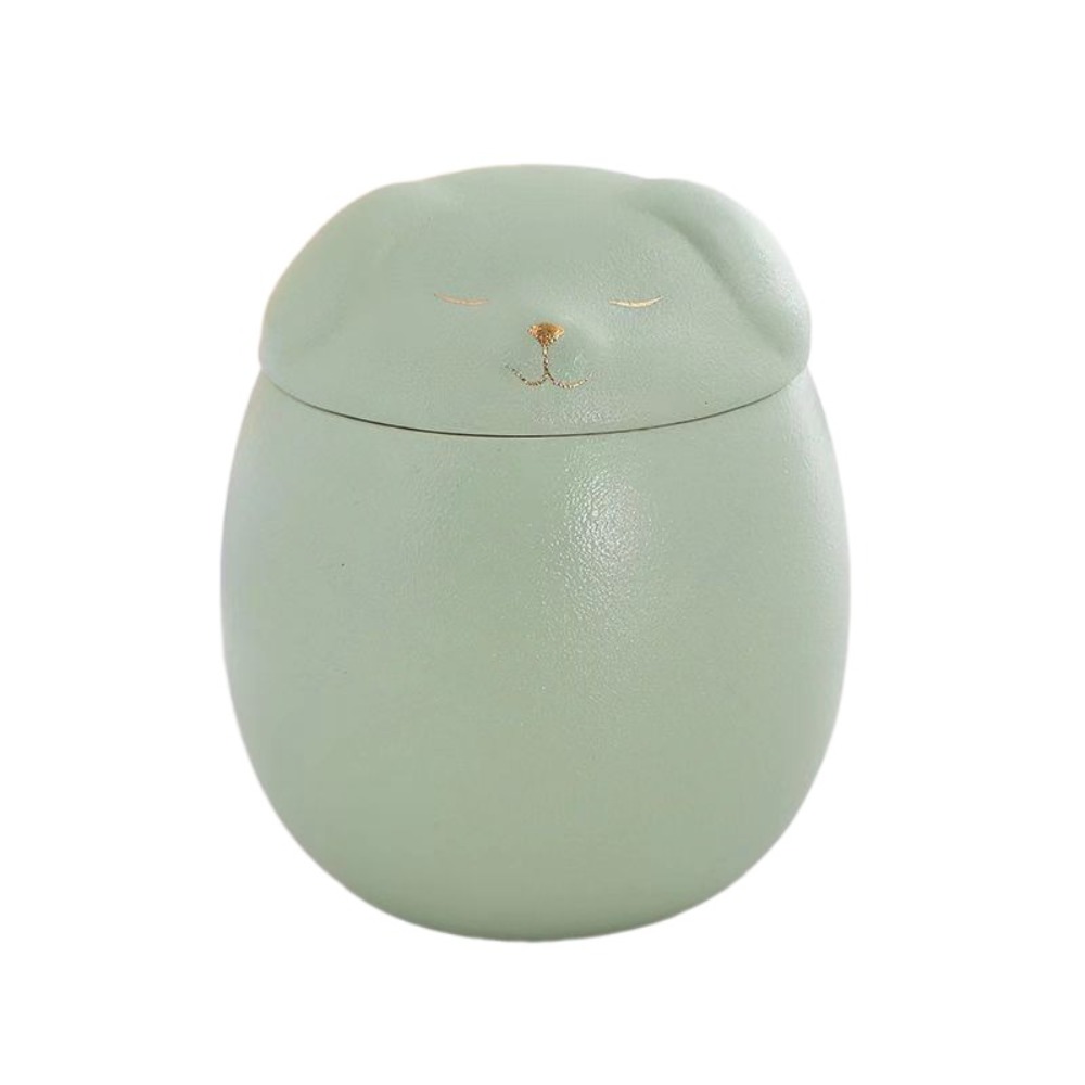 Ceramic Funeral Urn for Pets 200ml Dog/Cat Shape Ashes Storage Box Memorials with Lid Dog Cat Cremation Urns Dog Supplies: plum