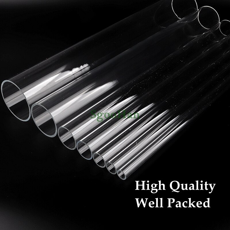 Länge 50cm OD 16 ~ 110mm Plexiglas Acryl Aquarium Aquarium Rohr Hause DIY Bewässerung System PMMA Rohr wasser Versorgung Rohr