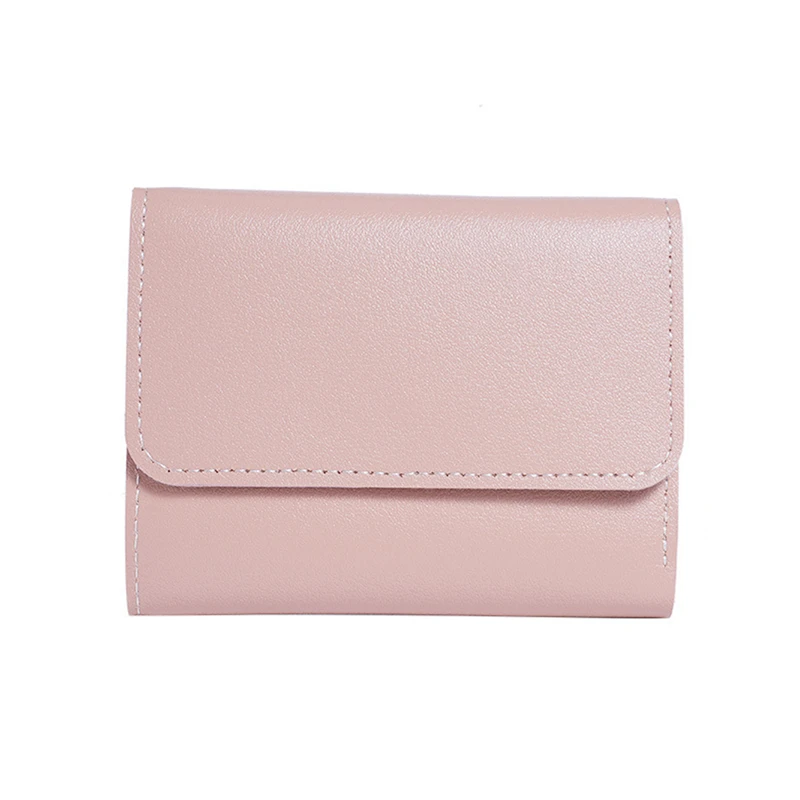 Nuevas carteras bonitas para mujer, tarjetero pequeño con cerrojo para chica, monedero de cuero PU, cartera para mujer, monederos cortos para mujer