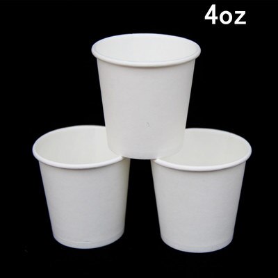 4Oz Wegwerp Kopjes Dikke Proeven Geconcentreerde Kleur Proeverij Cup Koffie Paper Cup Voor Koffie 100Ml Papier Cup: WHITE