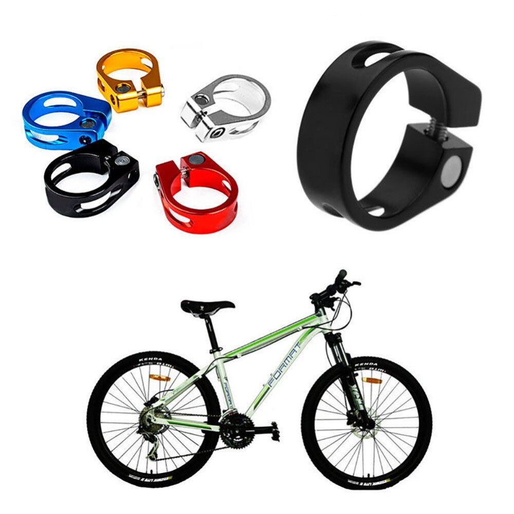 31.8/34,9mm Aluminium Rohr MTB Bike Fahrrad Sattel Sitz Clamp Fit für 27,2mm Sattelstütze Radfahren Teile abrazadera pecas de bicicleta