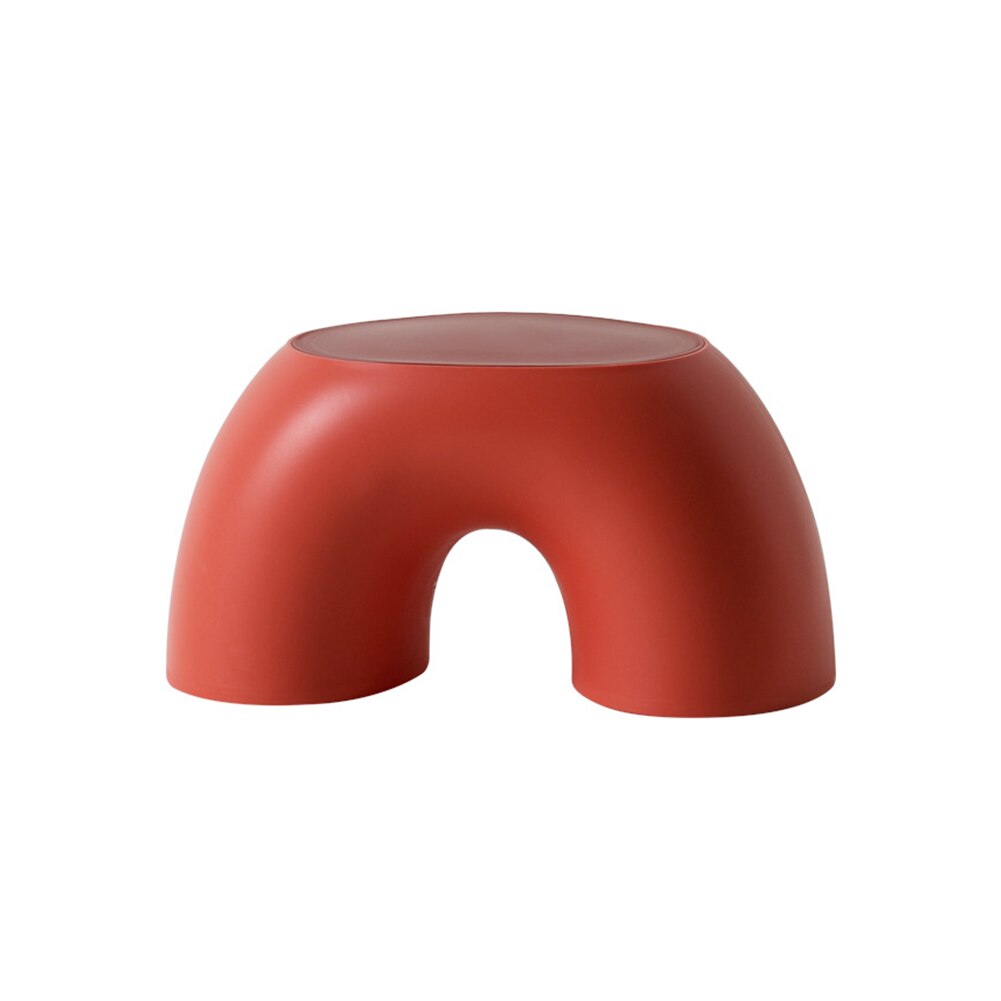Kids Stool Non Slip Simple Modern Living Room Durable Small Bedroom Playroom Furniture Stable Bench Home Solid Children: Red