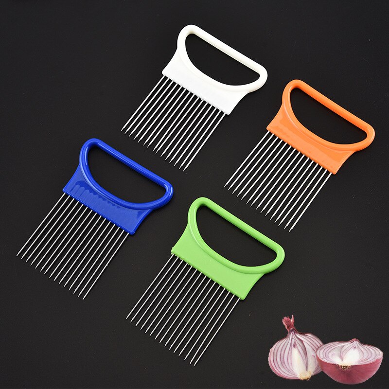 Vegetables Potato Slicer For Cutting Utensils Onion Shredder Tomato Onion Fruit Cutter Safe Aid Holder Kitchen Accessories Tools