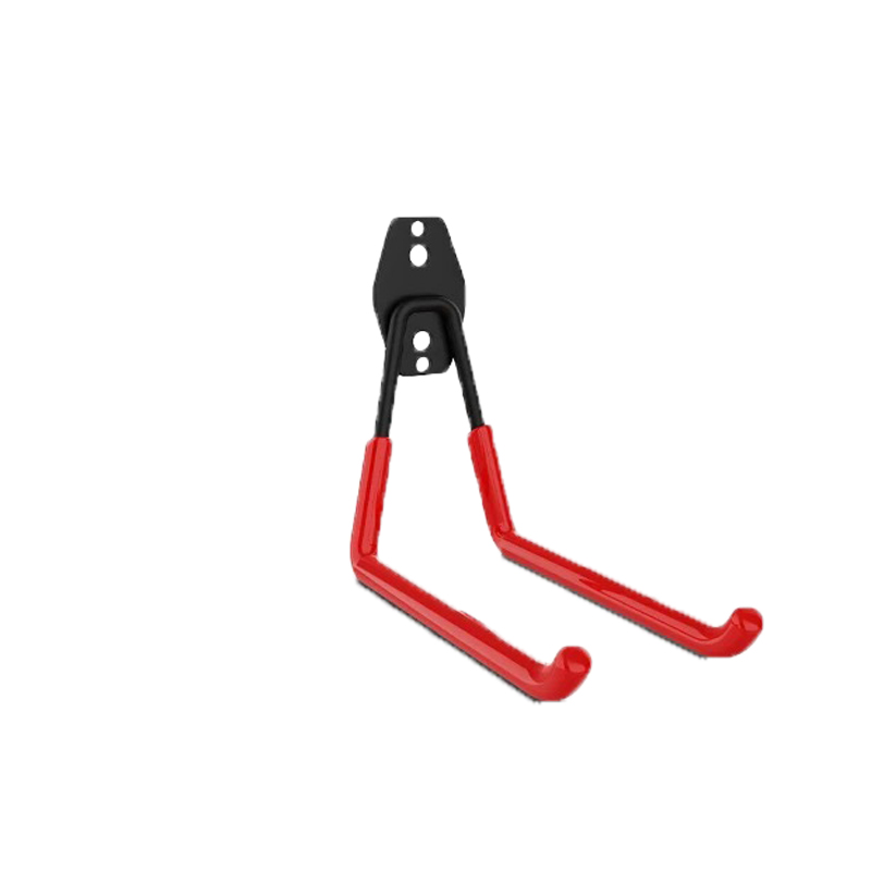 Wytrzymałe haki ścienne robić przechowywania w garażu Organizer kuchenny Hak naścienny Organizer rowerowy montowany na ścianie 1 szt: Burgundowy