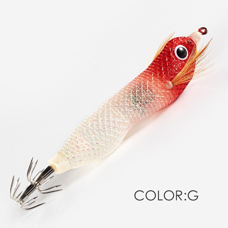 LETOYO – appât lumineux pour la pêche au calmar, leurre pour attraper des poissons tels que les seiches, 80mm, 12g turlutte calamar turlutes peche au calamar turluttes peche aux calamar: G