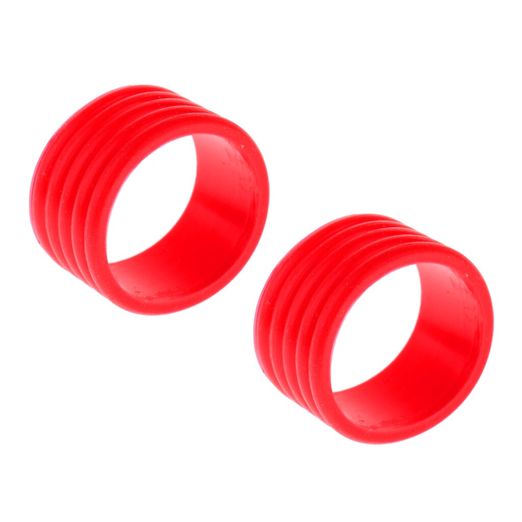 2Stck Silikon Badminton quetschen Tennis Schläger Griff Griff Fix Ring Beschützer Band über