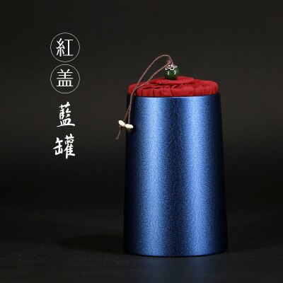 Small Special-shaped Tea Cans Tea General Packaging Tin Box Metal Spot Tinplate Cans Tea Organizer Kitchen Supplies: red blue