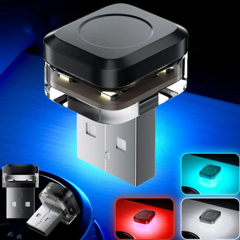 Universal USB Car Interior Ambient Atmosphere Light LED Signal Lights Auto Reading Lamp Decorations Car Interior Accessories