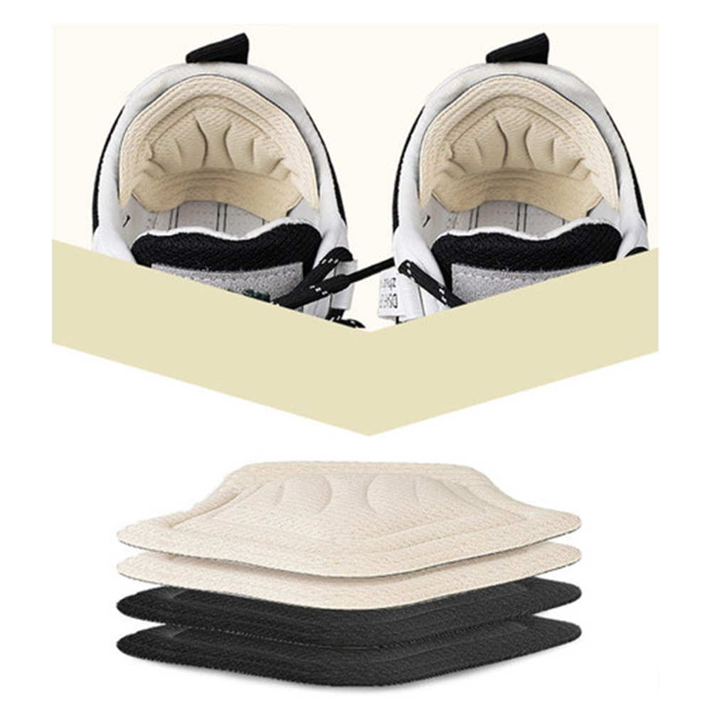 Plantillas para zapatos deportivos, almohadillas para el talón, tamaño ajustable, antidesgaste, almohadilla para los pies, plantilla de inserción, Protector para el talón, pegatina trasera, 2 piezas