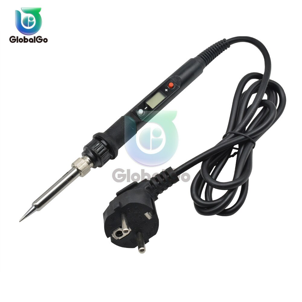 EU Plug Soldering iron kit adjustable temperature 220V 80W LCD solder welding tools soldering tips Desoldering