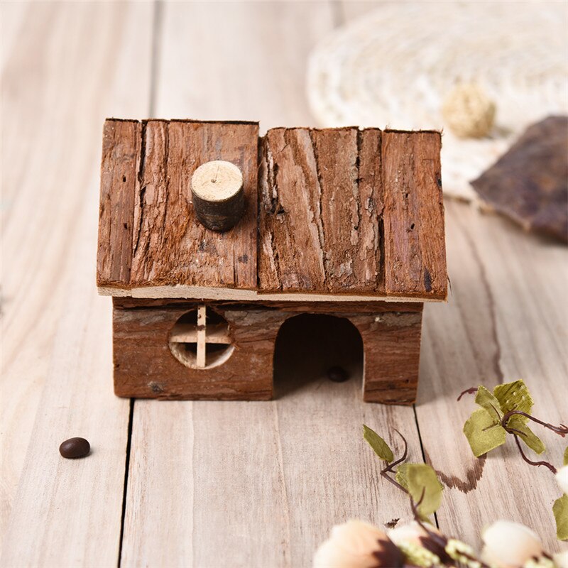 Houten Huis Prachtige Huis met Schoorsteen voor Hamster chinchilla cavia