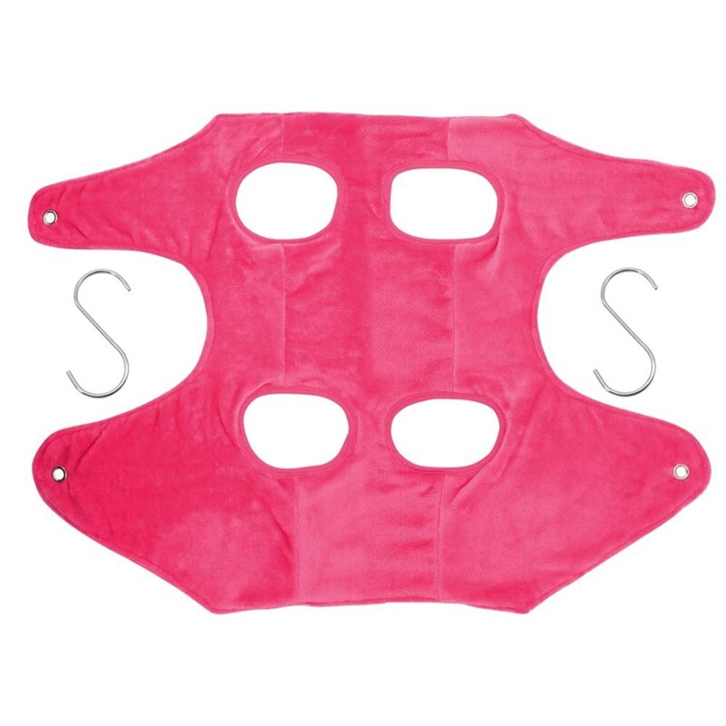 Katten Honden Hangmat Te Trim Nail Clip Snijden Pet Grooming Bad Handdoek Wassen Droog Deken Controle Puppy Terughoudendheid Tas Helper gereedschap: Rose Pink / Middle (76 X 54CM)