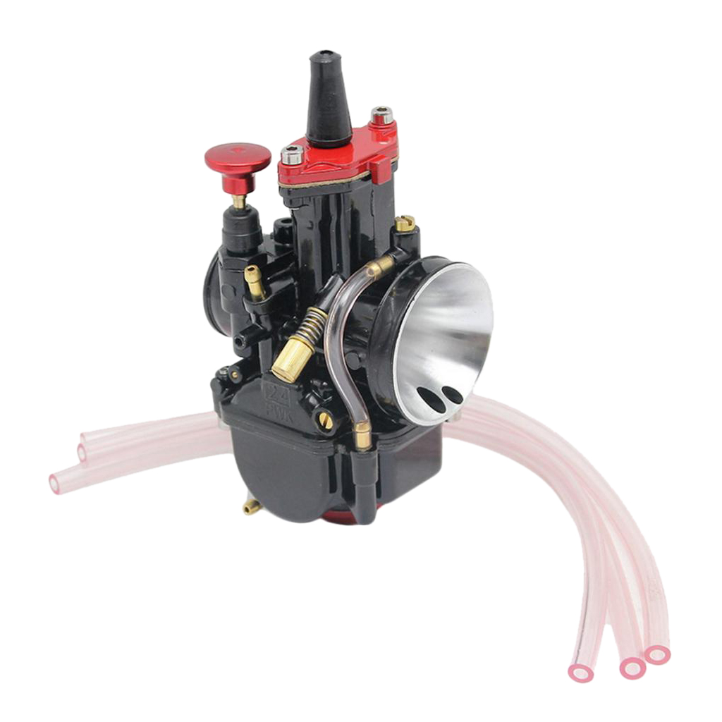 Carburetor 24mm Racing Flat Side Carb For 100-350cc Scooter ATV Go Kart