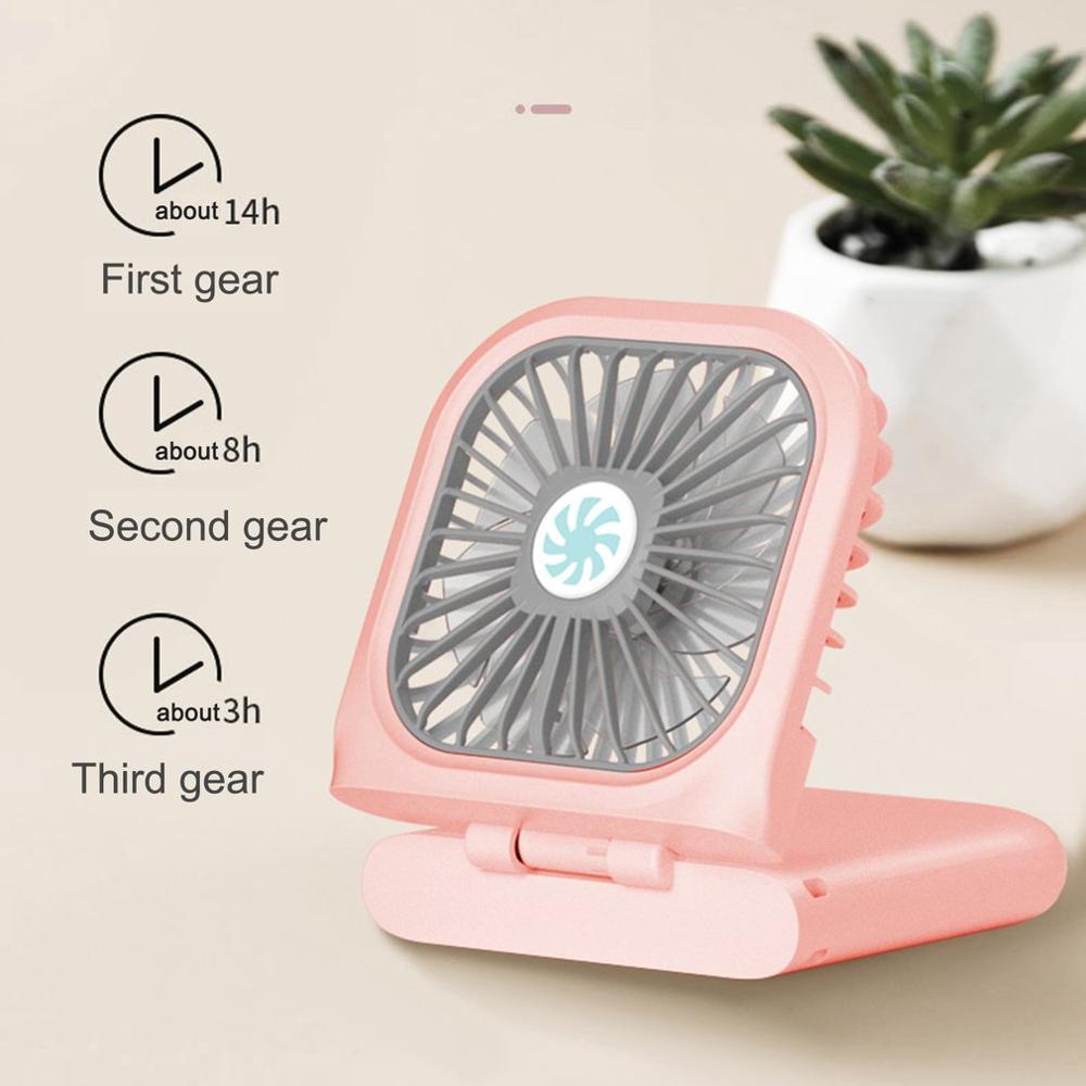 Draagbare Mini Fan Handheld Fan Thuis Bureau Speed Verstelbare Usb Oplaadbare Fan Luchtkoeler Outdoor Reizen